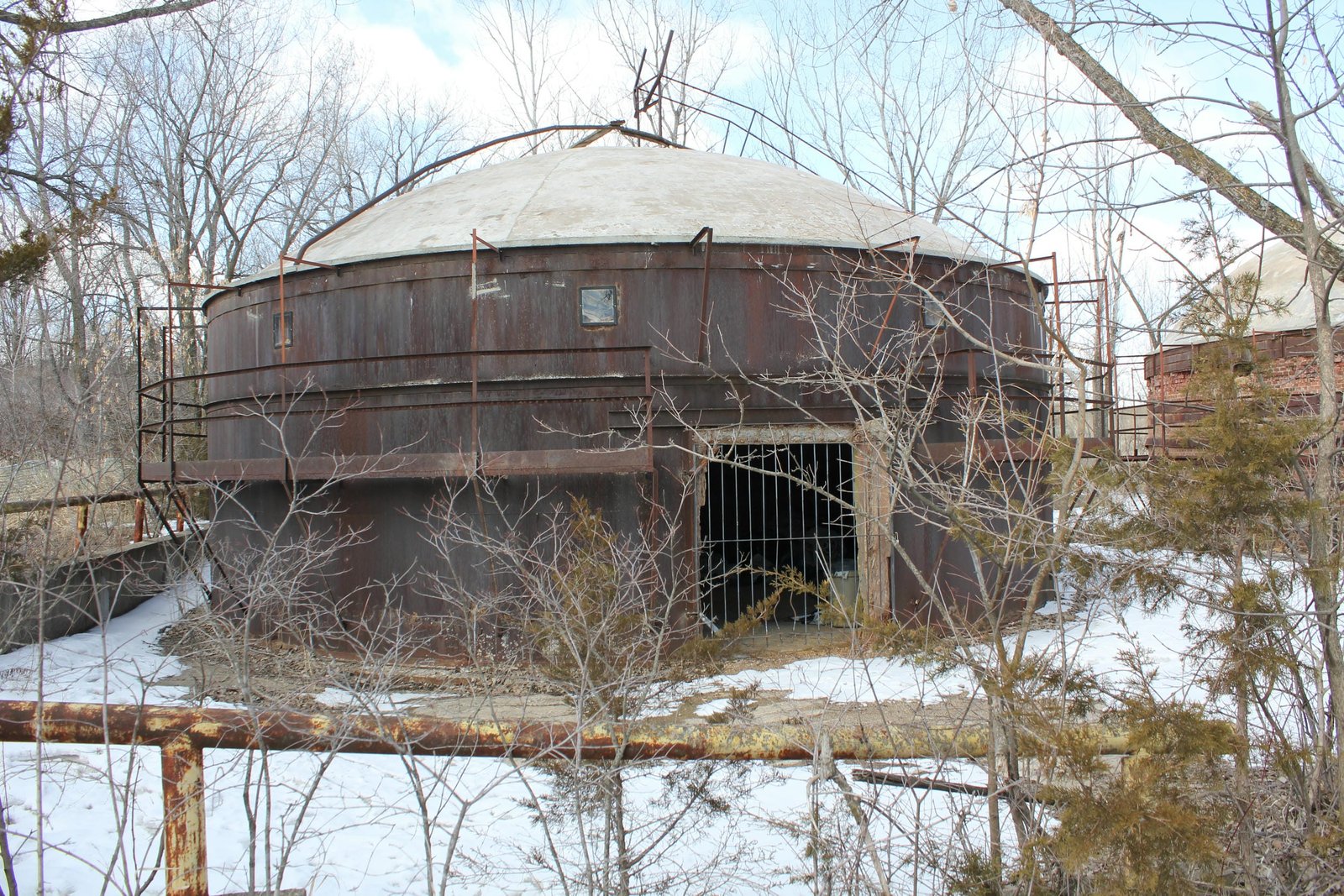 Brick kilns west of bridge